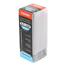 Timco  Hex Socket Thread-Cutting Timber Screws 6.7mm x 125mm 25 Pack