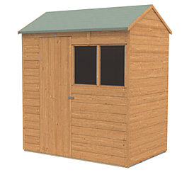 Forest Delamere 6' x 4' (Nominal) Reverse Apex Shiplap T&G Timber Shed