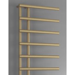 Reina 1412mm x 500mm 1496BTU Brass Flat Designer Towel Radiator