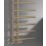 Reina 1412mm x 500mm 1496BTU Brass Flat Designer Towel Radiator