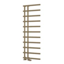 Reina 1412mm x 500mm 1496BTU Brass Flat Designer Towel Radiator
