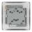 LAP  10AX 1-Gang 3-Pole Fan Isolator Switch Brushed Stainless Steel  with White Inserts