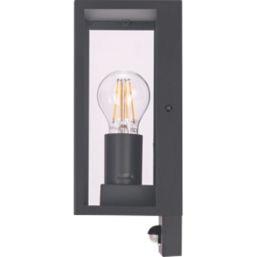 Luceco  Outdoor LED Decorative External Wall Lantern With PIR & Photocell Sensor Black 7W 810lm