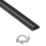 D-Line PVC Black Mini Trunking 30mm x 15mm x 2m 6 Pack