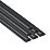 D-Line PVC Black Mini Trunking 30mm x 15mm x 2m 6 Pack
