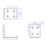 Essentials Angle Bracket Silver 70mm x 70mm x 55mm
