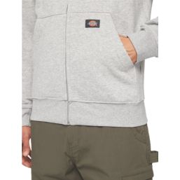 Dickies Everyday Hoodie Full Zip Fleece Dark Grey Medium 23" Chest