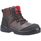 Amblers 308C Metal Free  Safety Boots Brown Size 6.5