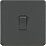 Knightsbridge  20A 1-Gang DP Control Switch Anthracite