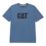 CAT Trademark Logo T-Shirt Short Sleeve Tee Shirts Blue 2X Large 47" Chest