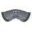 FloPlast MiniFlo uPVC 90° Half Round Gutter Angle Anthracite Grey 76mm