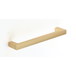 Select HA4019C Handle - Square Bar Brushed Brass 136mm 2 Pack