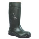 Dunlop Purofort+ Size 11  Green Steel Toe Cap Safety Wellies