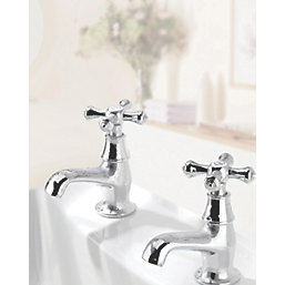 Bristan Colonial Bathroom Basin Taps Chrome