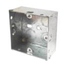 LAP  1-Gang Galvanised Steel  Mounting Boxes 35mm 10 Pack