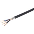 Refurb Prysmian 6944X Black 4-Core 2.5mm² Armoured Cable 25m Coil