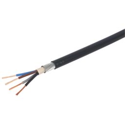 Refurb Prysmian 6944X Black 4-Core 2.5mm² Armoured Cable 25m Coil