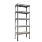 Refurb Essentials  5-Tier Metal Garage Shelving Unit 750mm x 350mm x 1800mm