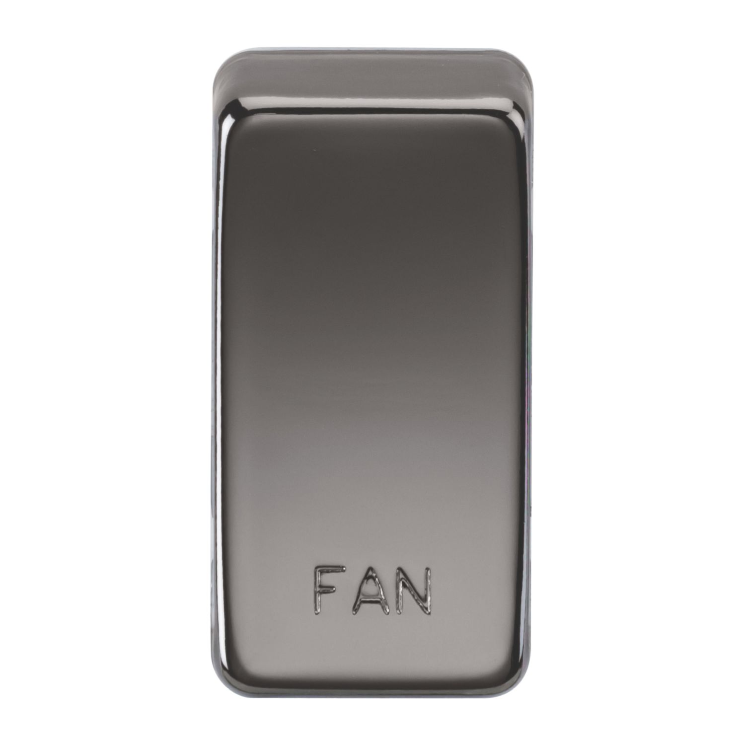 Knightsbridge 'FAN' Switch Cover Black Nickel (307CR)