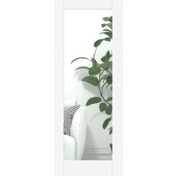 Green & Taylor  1-Clear Light Primed White Wooden Shaker Internal Glazed Door 1981mm x 838mm