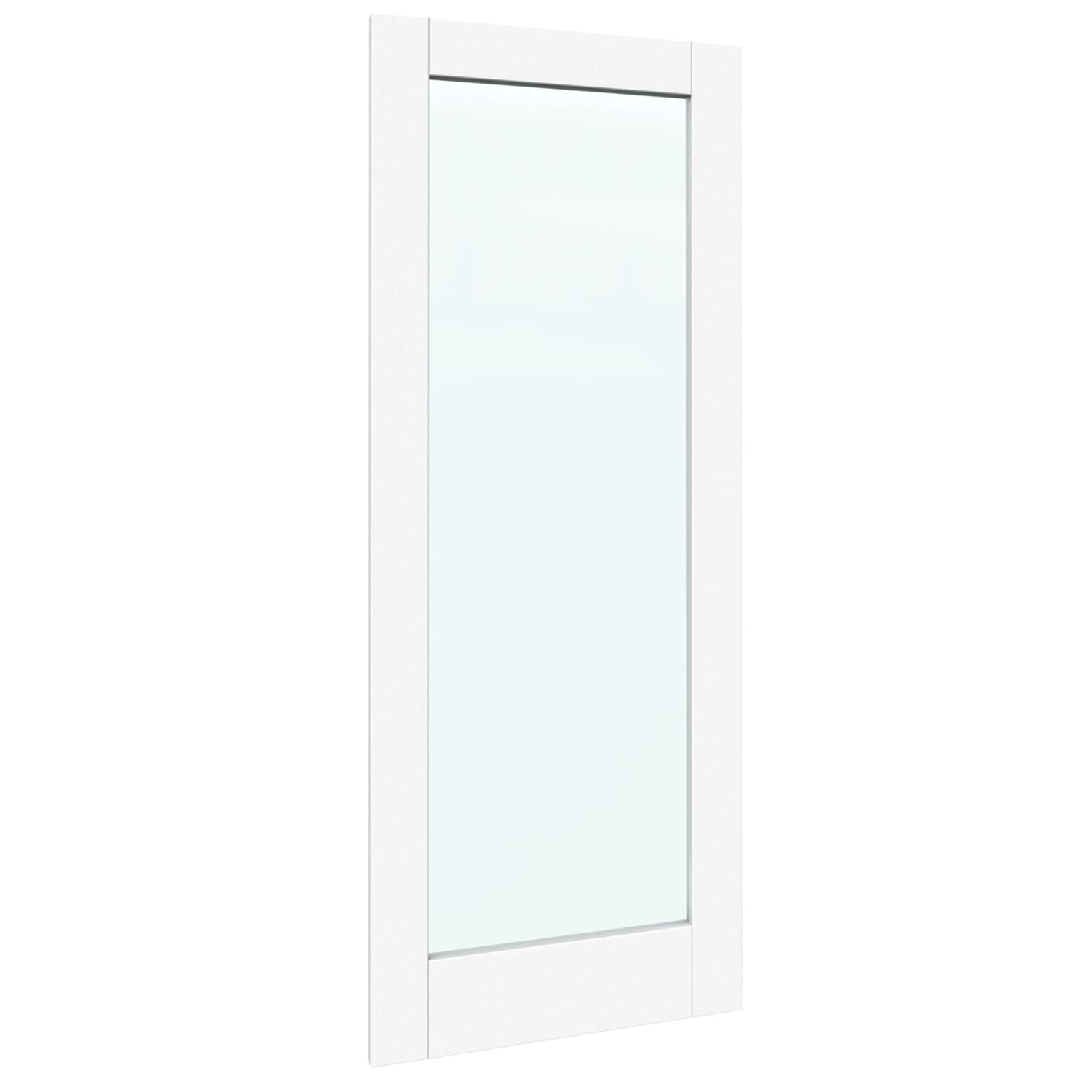 Green & Taylor 1-Clear Light Primed White Wooden Shaker Internal Glazed Door 1981mm x 838mm (307CT)