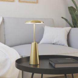 Eglo Piccola  Rechargeable LED Portable Table Lamp Gold 270lm