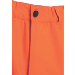 Helly Hansen UC-ME Waterproof Hi Vis Trousers Orange / Ebony 41" W 33.7" L