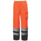 Helly Hansen UC-ME Waterproof Hi Vis Trousers Orange / Ebony 41" W 33.7" L