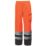 Helly Hansen UC-ME Waterproof Hi Vis Trousers Orange / Ebony 41" W 33.7" L