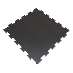 COBA Sport Interlocking Floor Tile Black 10mm