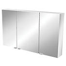 Imandra Mirrored Bathroom Cabinet Silver Matt 1000mm x 150mm x 600mm