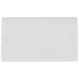 British General  2-Gang Blanking Plate White