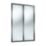 Spacepro Shaker 2-Door Sliding Wardrobe Door Kit Graphite Frame Mirror Panel 1793mm x 2260mm