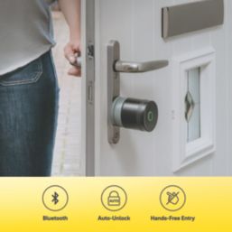 Yale Linus L2 Lite  App Controlled Retrofit Smart Door Lock Matt Black