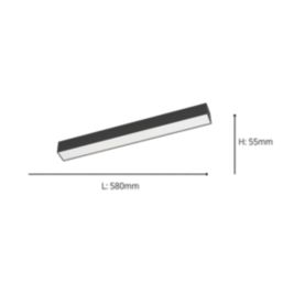 Eglo Salitta Outdoor LED Wall Light Black 14W 1680lm