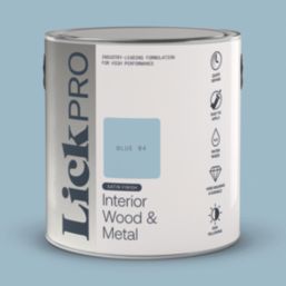 LickPro 2.5Ltr Blue 04 Satin Water-Based Trim Paint