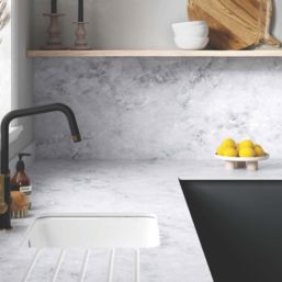Wilsonart Marmo Treviso Grey Splashback 3000mm x 600mm x 9mm