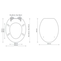Pilica Soft-Close Toilet Seat Moulded Wood Jungle