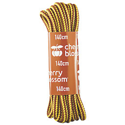 Cherry Blossom  Chunky Cord Laces Round Yellow / Tan 1.4m