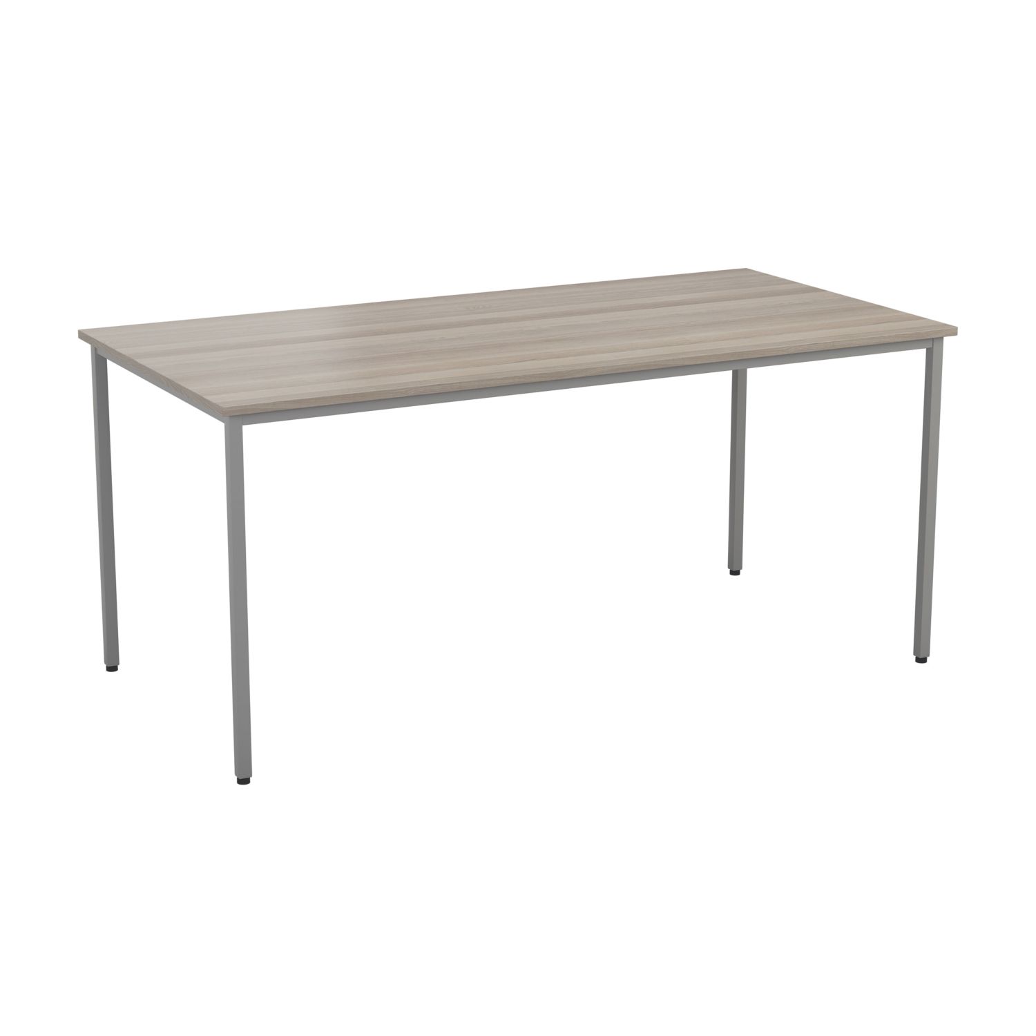 TC Group Rectangular Office Table Grey Oak/Silver 1200mm x 800mm (307TT)