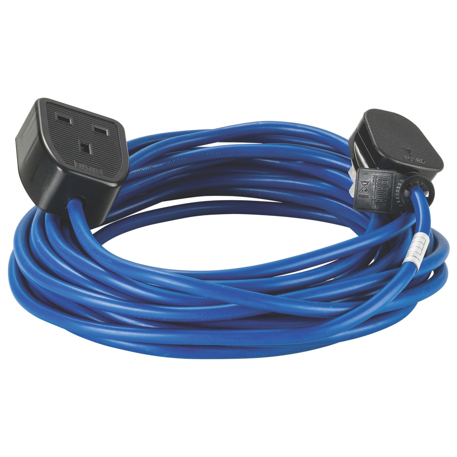 Defender 13A 1-Gang Unswitched Extension Lead Blue 10m (307XX)