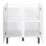 Pragma  2-Door Matt White 800mm x 590mm x 860mm Flat Packed Kitchen Base Unit