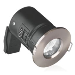 Aurora EFD Fixed  Fire Rated LED Downlight Satin Nickel 5W 520lm