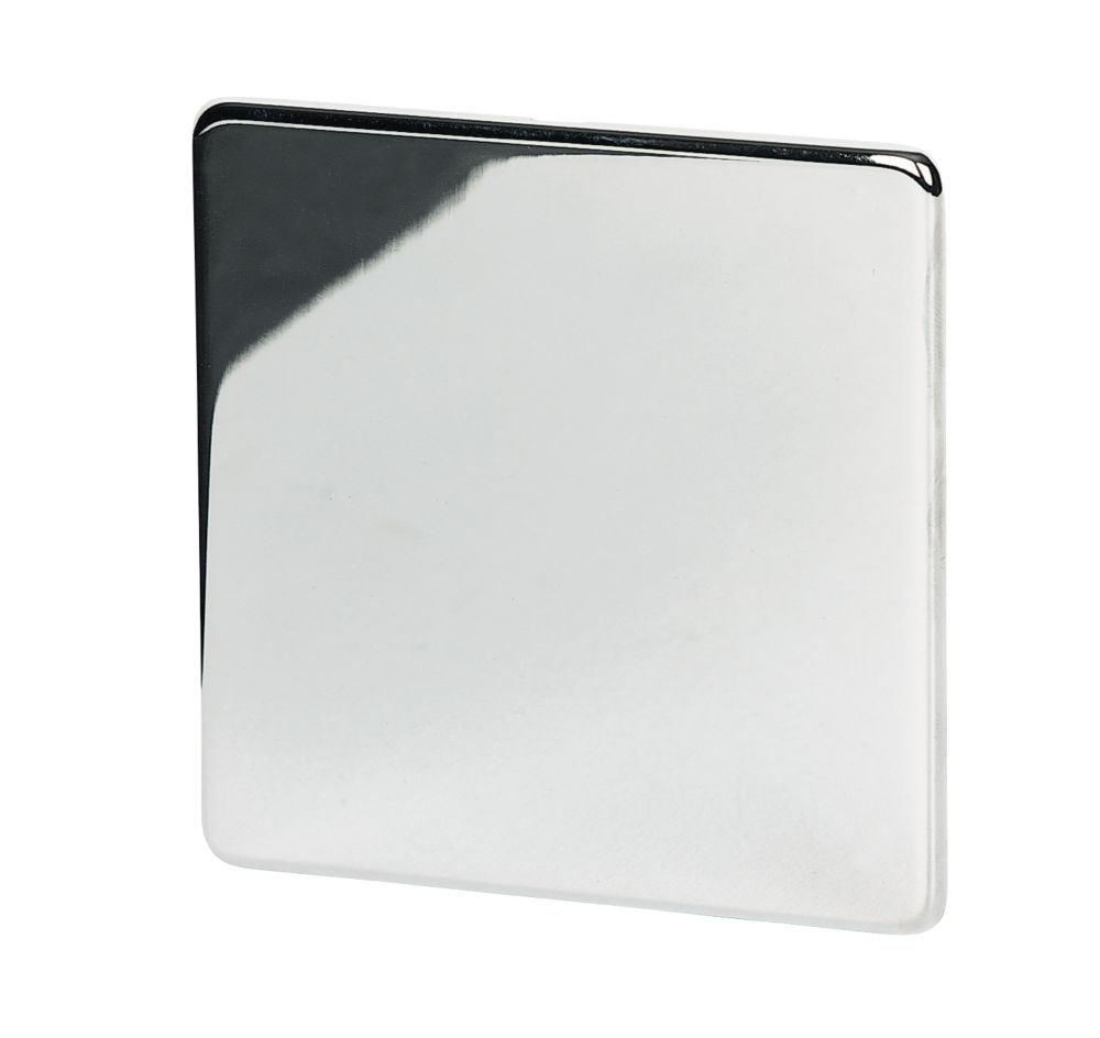 Crabtree Platinum 1-Gang Blanking Plate Polished Chrome