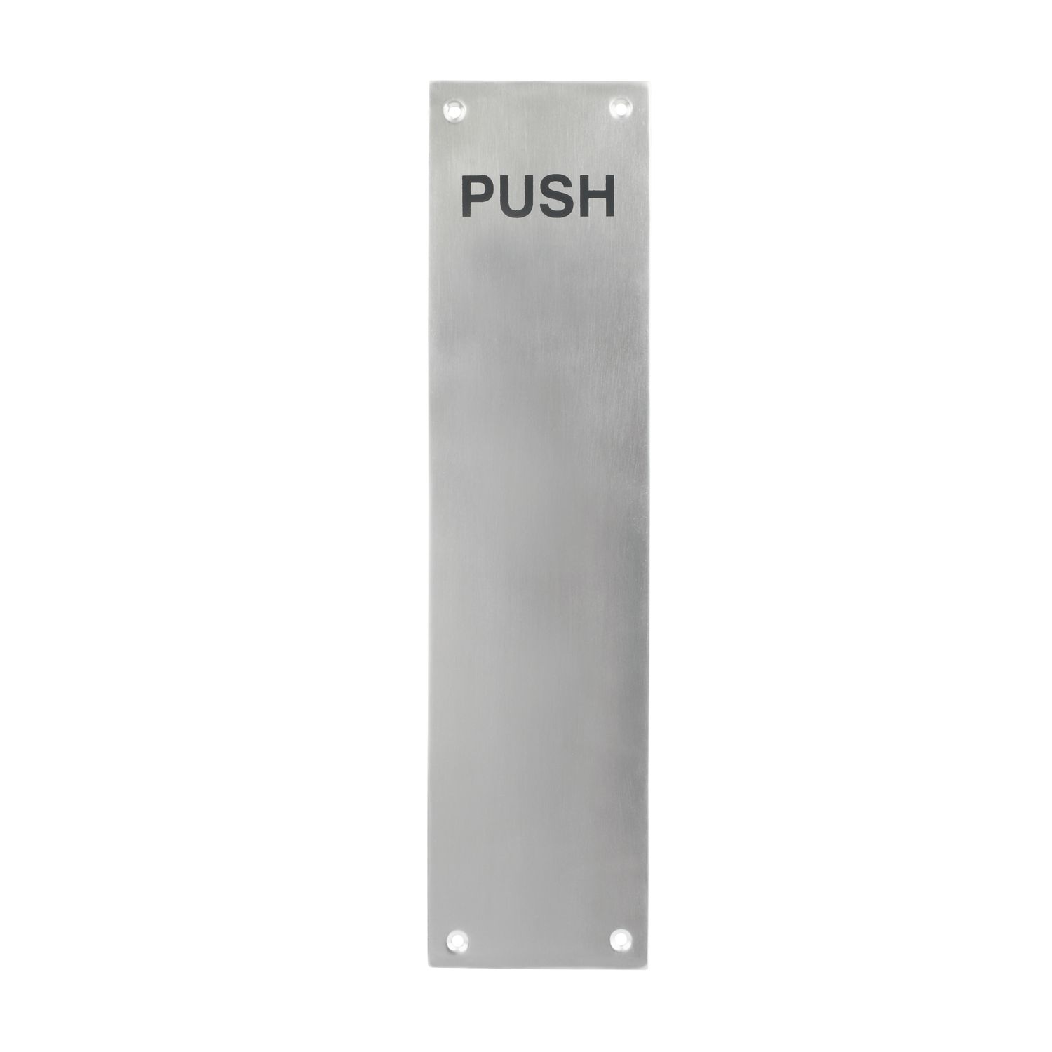 Smith & Locke Fire Rated 'Push' Finger Plate Aluminium 76mm x 305mm (3089J)