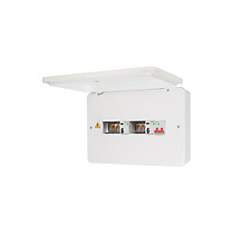 Schneider Electric Easy9 14-Module 8-Way Part-Populated  Dual RCD Consumer Unit