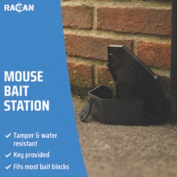 Racan  Mouse Re-usable Bait Station with Key