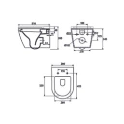 Brixton Soft-Close Wall-Hung Pan with Quick-Release Seat
