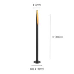 Eglo Barbotto LED Floor Lamp Black/Gold 4.5W 345lm