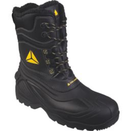 Delta Plus Eskimo Size 12  Black/Yellow Waterproof  Safety Boots